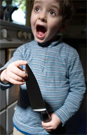 Knifes are sharp, so wear gloves!